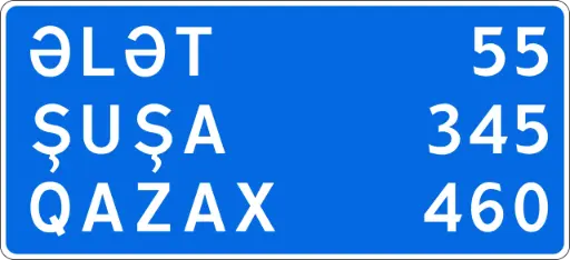 5.27 Məsafələr göstəricisi